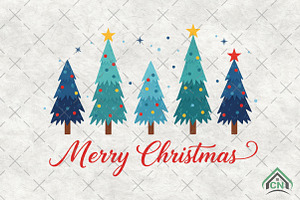 Vintage Christmas Tree PNG, an Illustration by Craft Nest