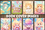 Cute Kawaii Cat Coloring Pages, a Decorative Illustration by Design Station (Thumbnail 3 of 4)
