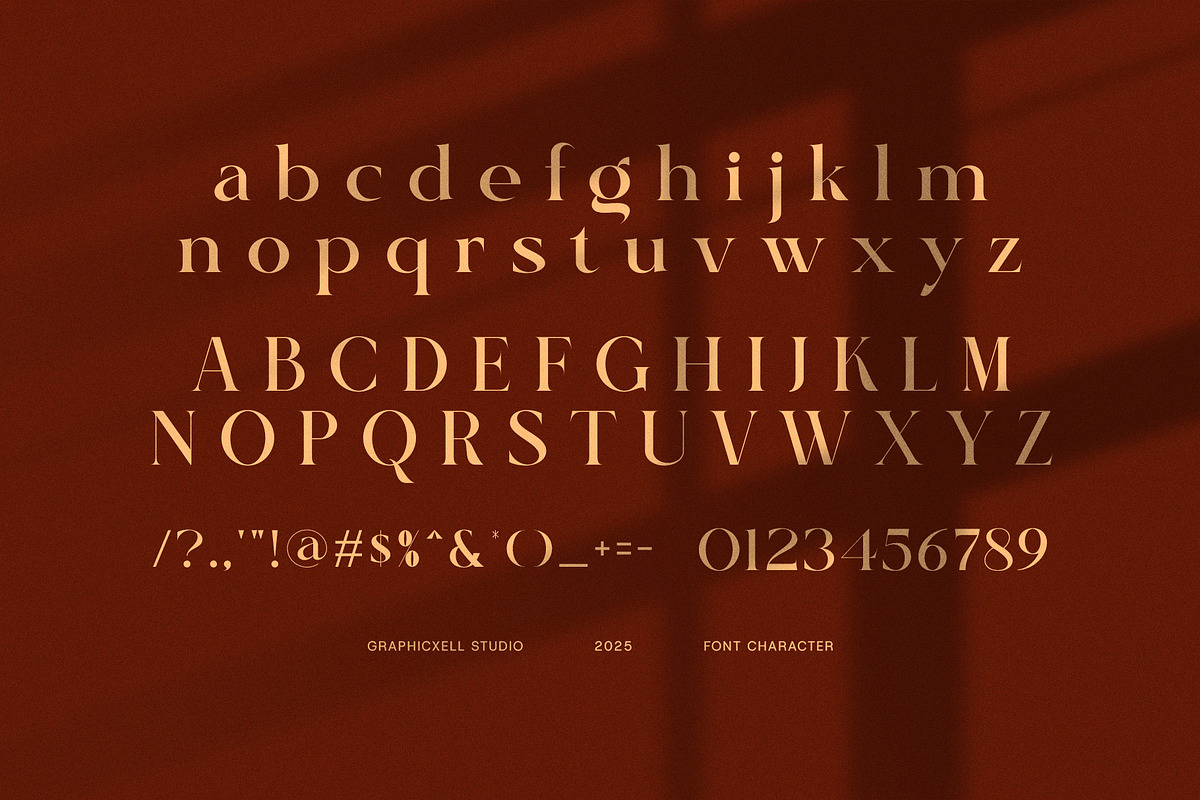 Nauget Elegant Serif Font, a Serif Font by Graphicxell (Photo 7 of 8)