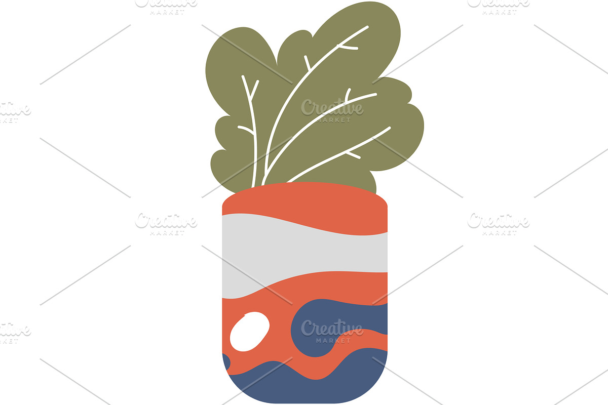 flower in pot vector icon isolated, an Object Illustration by vectorpointstudio