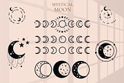 Mystical Moon and Stars, a Graphic by Svetlana Avv (Thumbnail 3 of 7)