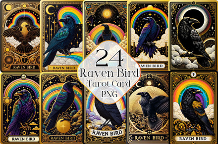 Raven Bird Tarot Card Sublimation, a Work Illustration by Dream Creation