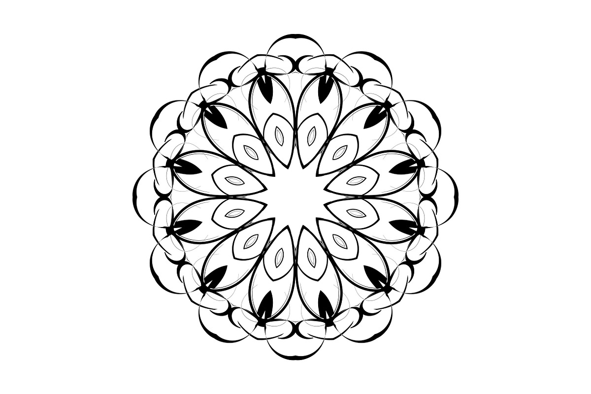 Elegant Mandala Line Art Collection, a Decorative Illustration by NJ Himel (Photo 34 of 101)