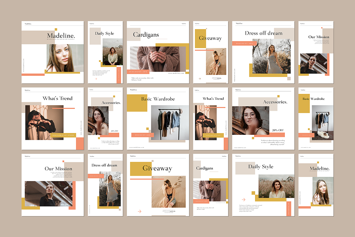 600 Minimalist Instagram Bundle, a Social Media Template by Creatchees.std (Photo 36 of 37)