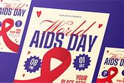 World AIDS Day Flyer Set, a Flyer Template by Annora Studio (Thumbnail 4 of 6)