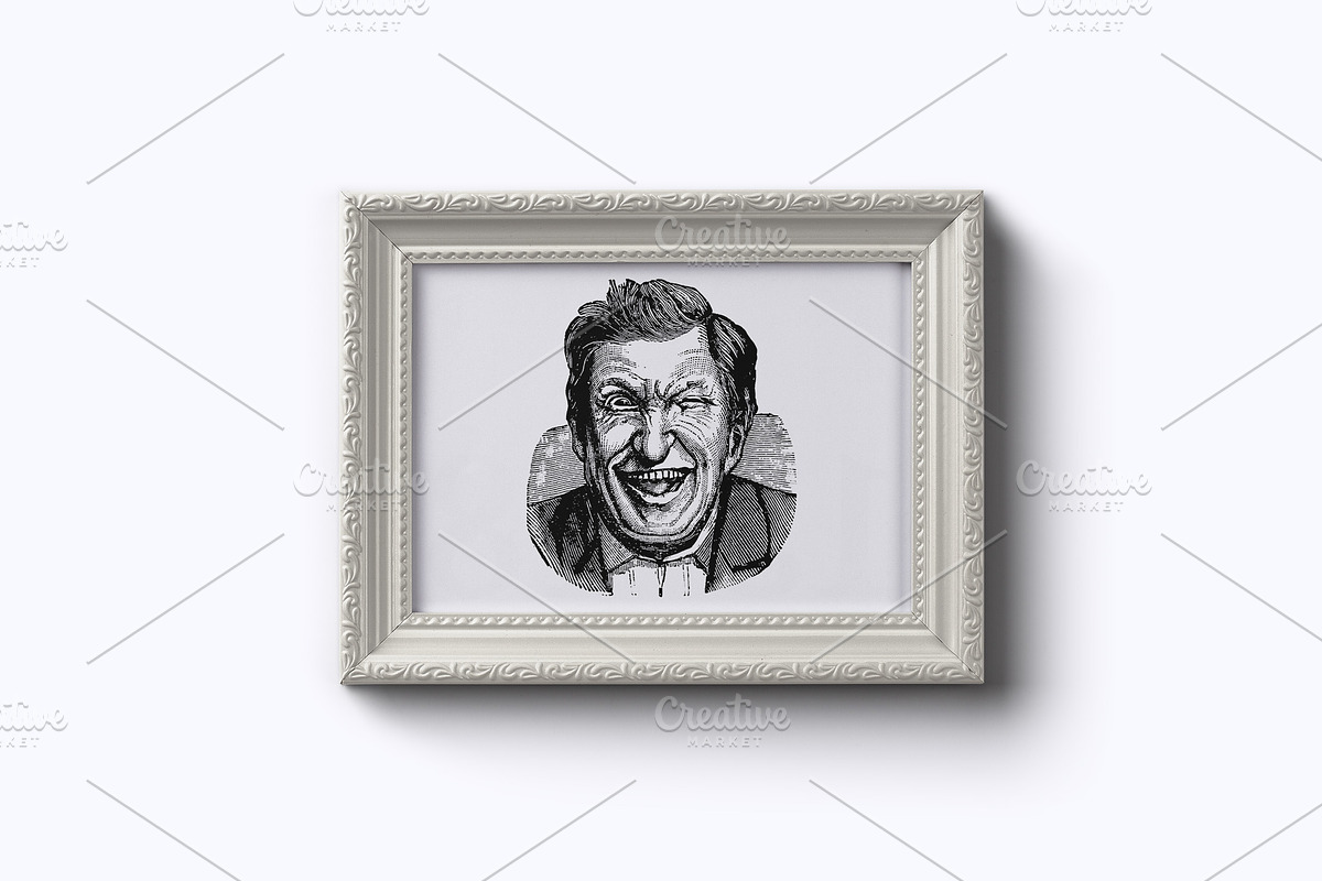 Vintage Male Portraits, a Decorative Illustration by TheBlackPixelCo (Photo 3 of 7)