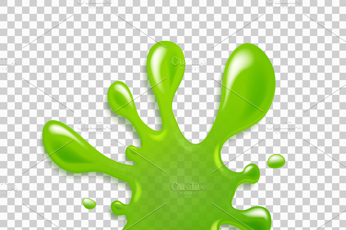 Realistic green slimes, a Templates & Theme by majcot (Photo 6 of 6)