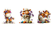 Whimsical Baby Farm Easter Clipart, an Illustration by CreationArt (Thumbnail 5 of 6)