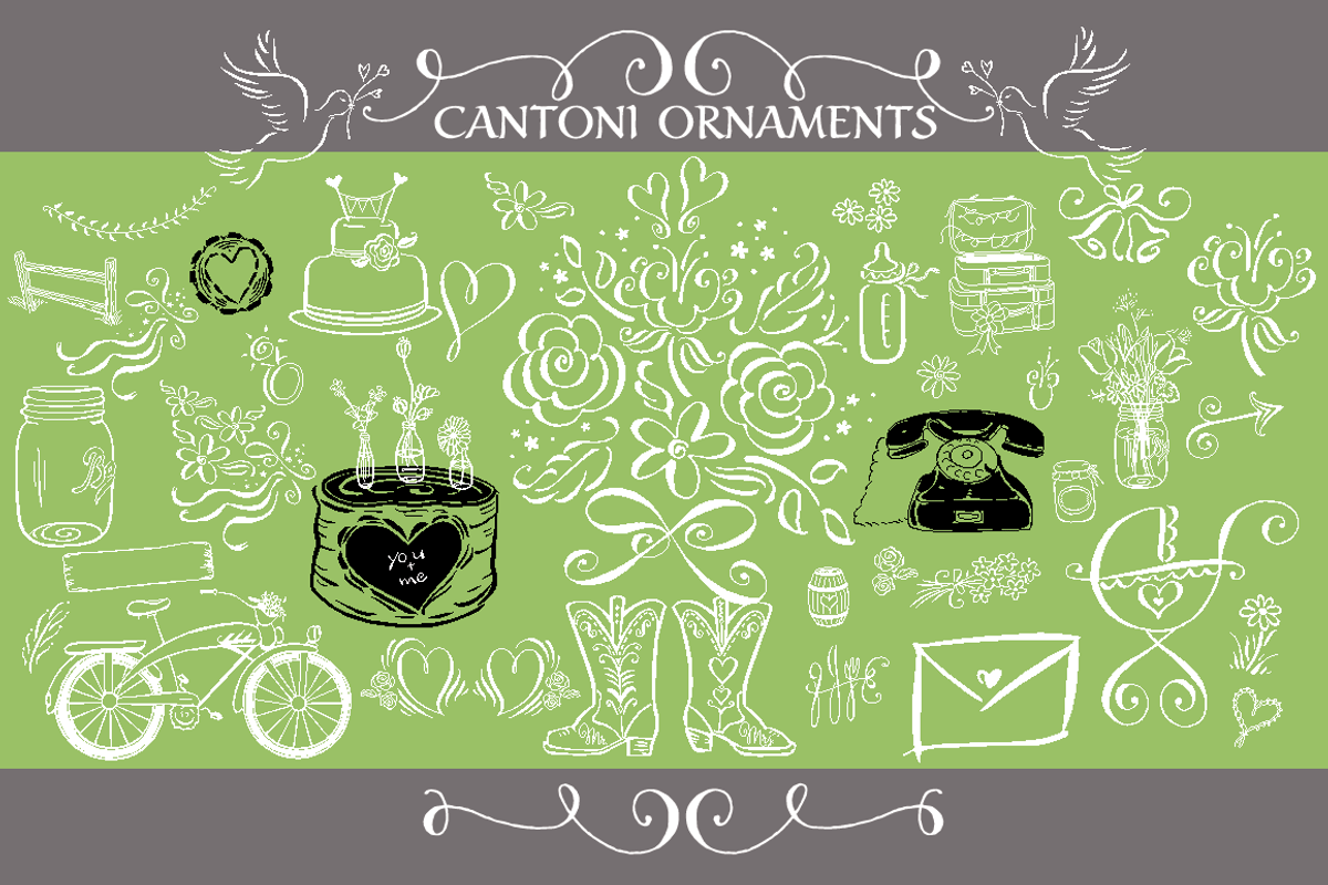 Cantoni Total Design Font preview 3