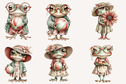 Whimsical summer beach frog clipart, an Illustration by Designworld (Thumbnail 2 of 3)