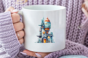 Big Factory Watercolor Clipart Png, an Illustration by DreamCafeArt (Thumbnail 4 of 6)
