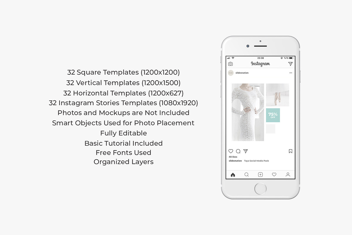 Taya Social Media Pack, a Social Media Template by SlideStation (Photo 9 of 9)