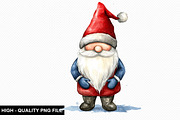 Christmas Gnome Clipart Bundle, an Illustration by crative8112 (Thumbnail 4 of 10)