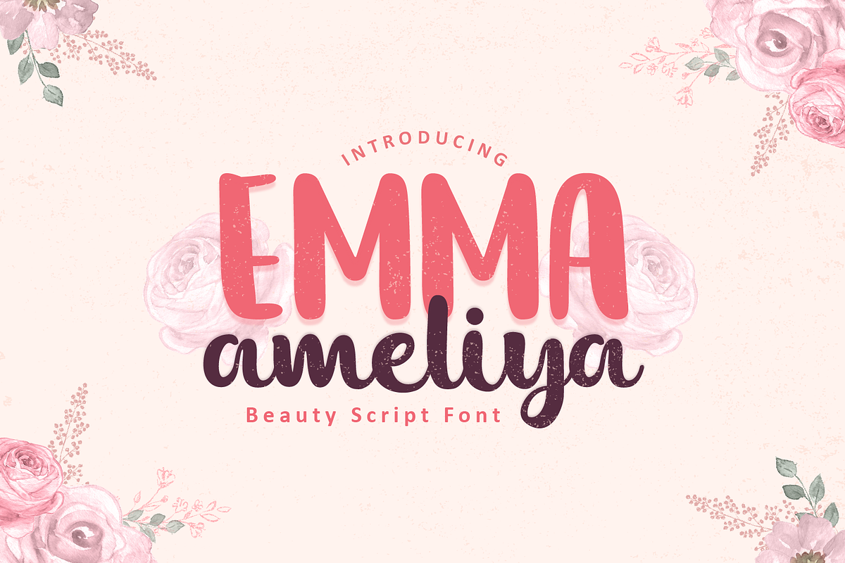 Emma Ameliya | Script Font, a Script Font by Suntype | Sunshine Std (Photo 1 of 7)