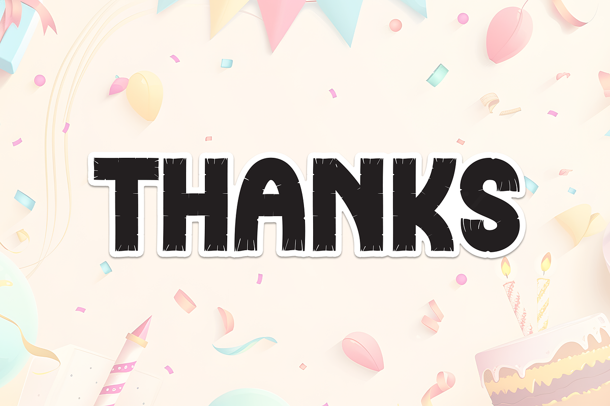 Birthday Happiness | Script Font, a Script Font by Scratchones (Photo 8 of 8)
