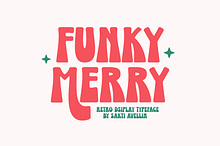 Funky Merry - Retro Display Typeface