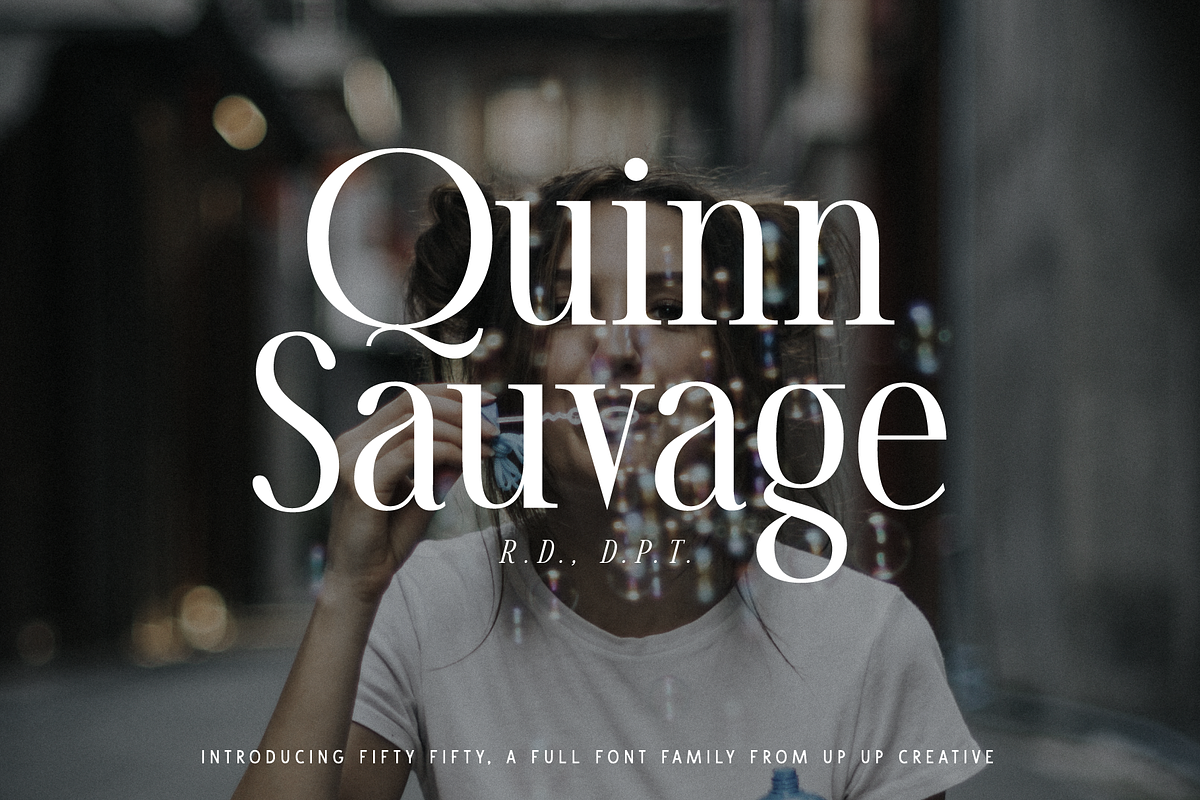Fifty Fifty Complete Family, a Serif Font by Up Up Creative (Photo 9 of 15)