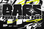 Bars - Funky Block Font, a Symbol Font by ikiiko (Thumbnail 1 of 6)