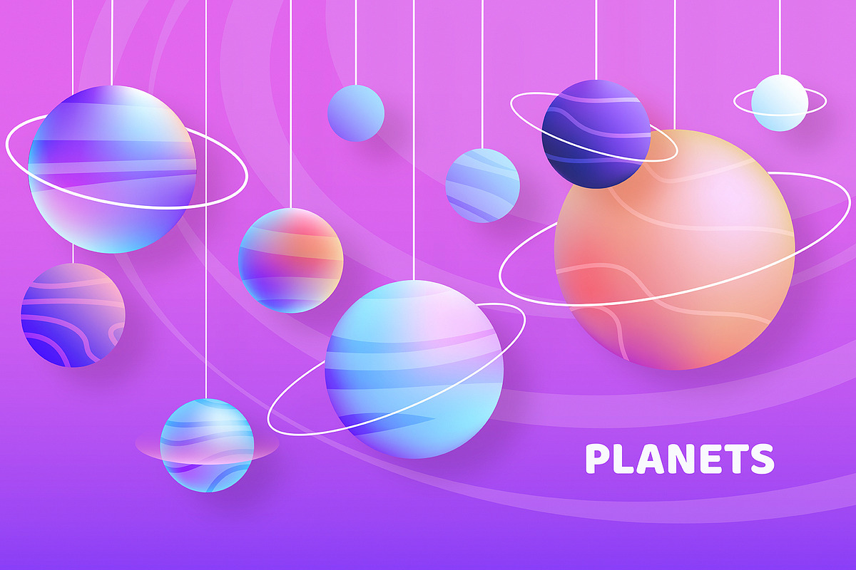 Intergalactic 3D Christmas, a Decorative Illustration by Polar Vectors (Photo 9 of 14)