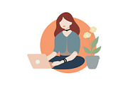 Modern Women Lifestyle – Flat Vector, an Illustration by uStickery (Thumbnail 3 of 6)