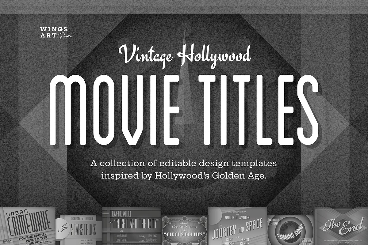 Vintage Hollywood Movie Titles, a Presentation Template by Wingsart Studio (Photo 1 of 5)