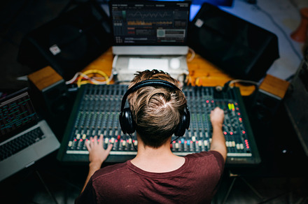 Edm music containing audio, buttons, and clubbing, an Arts & Entertainment Photo by rawpixel