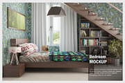 Curtain Bedroom Mock-up, a Household Mockup by IsometricWorld (Thumbnail 2 of 5)
