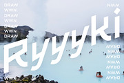 Ryyyki | Angular Sans Serif Font, a Sans Serif Font by Drawwwn (Thumbnail 1 of 11)