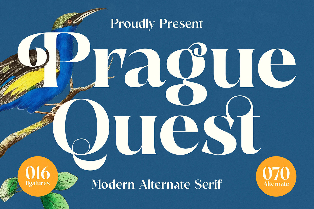 Prague Quest Modern Serif Font, a Serif Font by timelesstype.co (Photo 1 of 20)