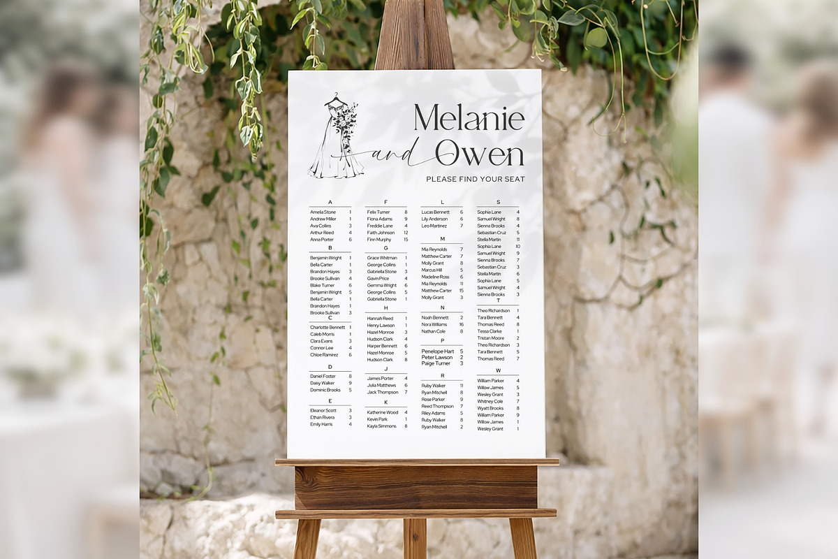 Minimal Alphabetical Canva bd010, a Poster Template by TyphoonStudio (Photo 3 of 10)