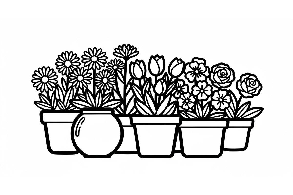 Flower Pot Silhouette Vector Bundle, an Illustration by jahid234 (Photo 41 of 49)