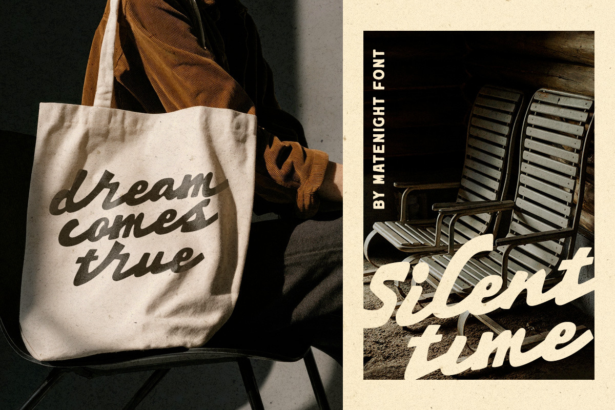 Mate Night Font Duo, a Script Font by Letterhend Studio (Photo 7 of 9)