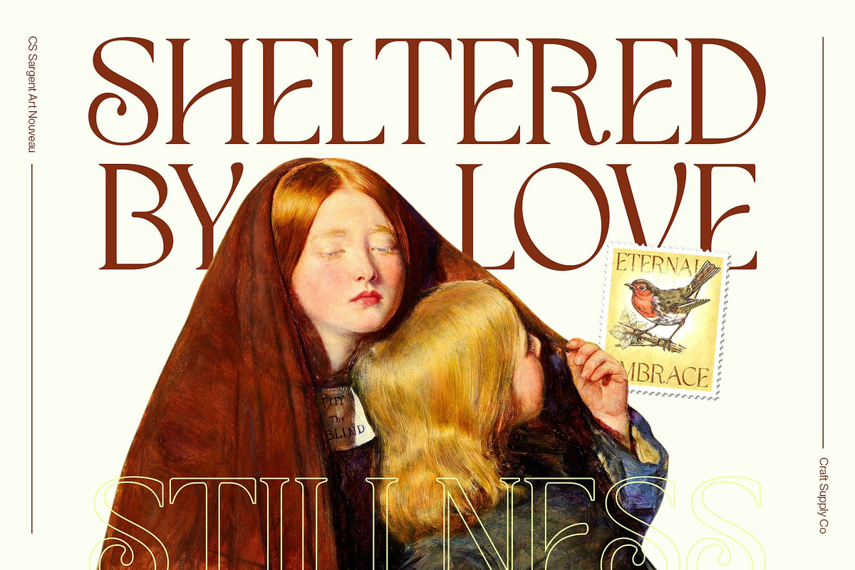 CS Sargent – Art Nouveau Font, a Serif Font by Craft Supply Co. (Photo 5 of 8)