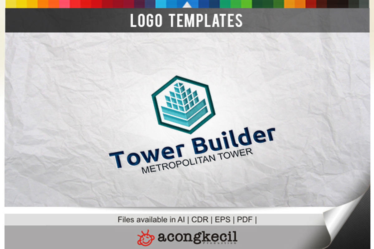 Tower Builder, a Branding & Logo Template by Acongraphic