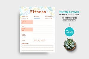 Editable Canva Fitness Planner