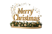 3D Merry Christmas Letter Stand, a Seasonal Illustration by Creative design (Thumbnail 7 of 7)