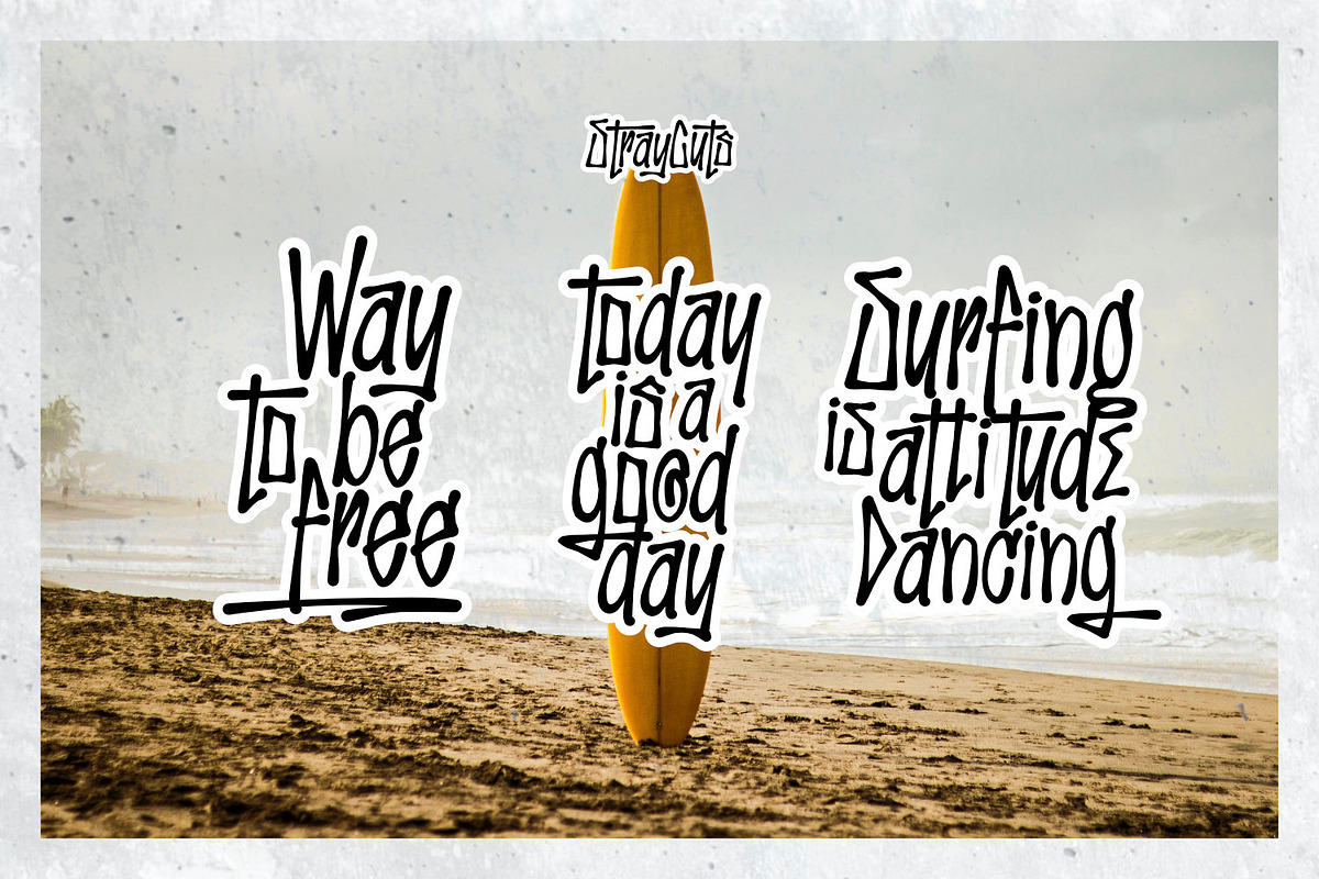 Stray Cuts - Decorative Type, a Font by ikiiko (Photo 5 of 7)