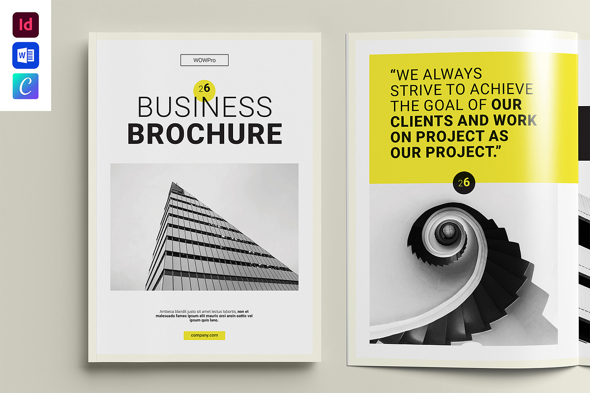 Business Brochure Template, a Brochure Template by WOWPro (Photo 1 of 10)