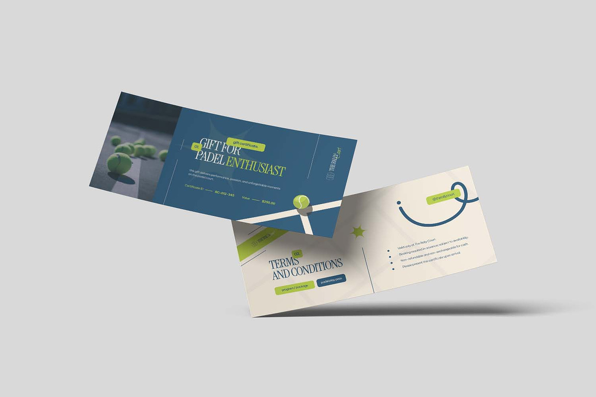 Gift For Padel - Gift Certificate, a Card Template by VUNIRA (Photo 3 of 3)