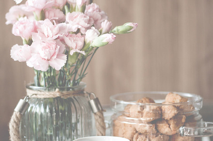 Coffee and cookies containing coffee, breakfast, and photo