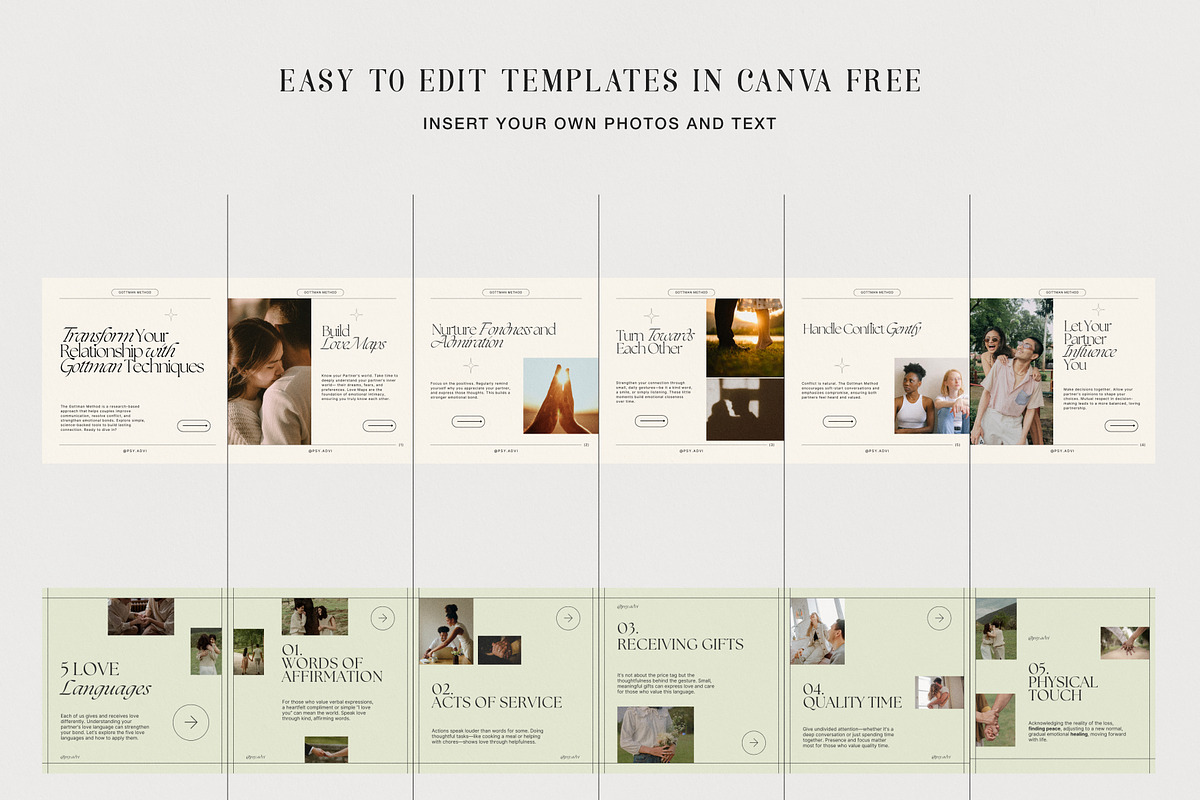 Mental Health Instagram Templates, a Social Media Template by Chewie Co (Photo 9 of 12)