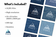 12 Blue Jean Denim Digital Textures, a Texture Graphic by NorthWindPixels (Thumbnail 3 of 4)