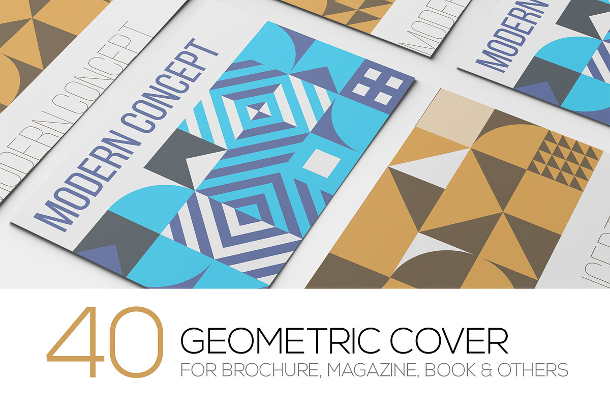 40 Geometric Cover for Print Design, a Brochure Template by binangkit (Photo 1 of 12)