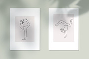 Yoga poses doodle icons collection, an Outline Icon by Gulnarart (Thumbnail 3 of 4)