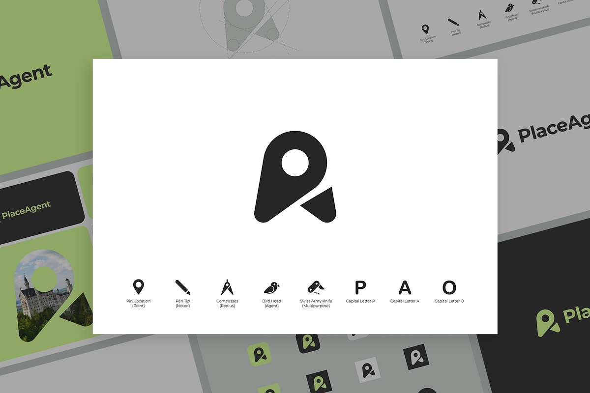 Place Agent Logo, a Branding & Logo Template by One Pixel Man (Photo 4 of 6)