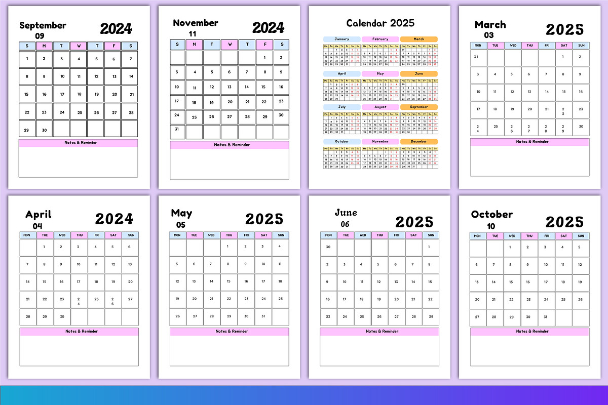 2024-2025 Summer planner Canva, a Stationery Template by Designmela01 (Photo 6 of 6)