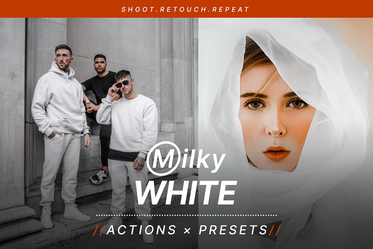 Milky White - Actions and Presets, a Preset Add-On by Hydrozi Presets (Photo 1 of 6)