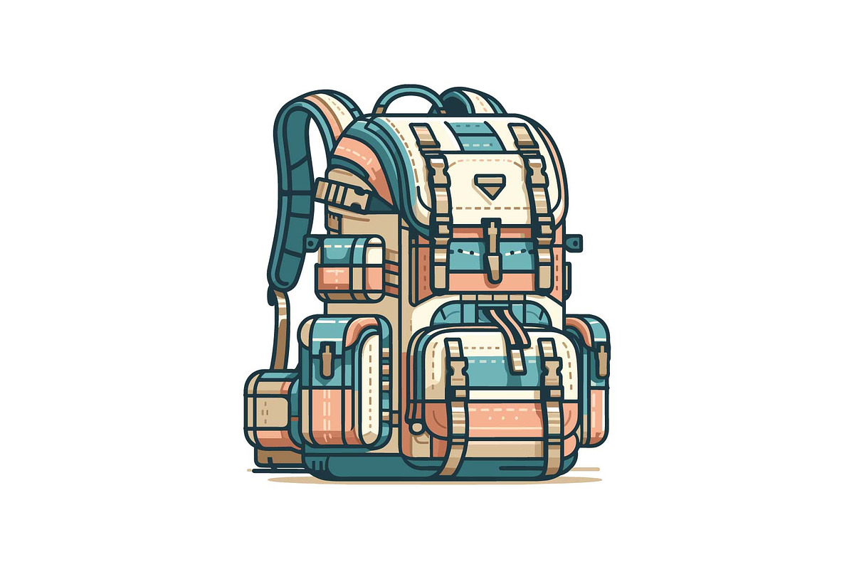 Adventure Hiking Bag Icons, an Object Graphic by yasushie (Photo 7 of 16)