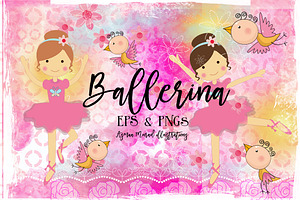 Ballerina illustration // 50%off