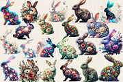 Floral Pattern EasterSublimation Bun, an Illustration by Wow Magic (Thumbnail 2 of 2)